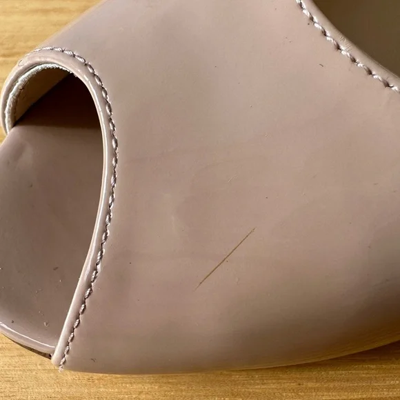 NINE WEST | Nude Peep Toe Shoe - Like New! - Picture 8 of 8